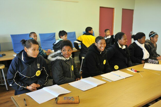 Children at the Lynedoch Village, linked to the Sustainability Institute in Stellenbosch